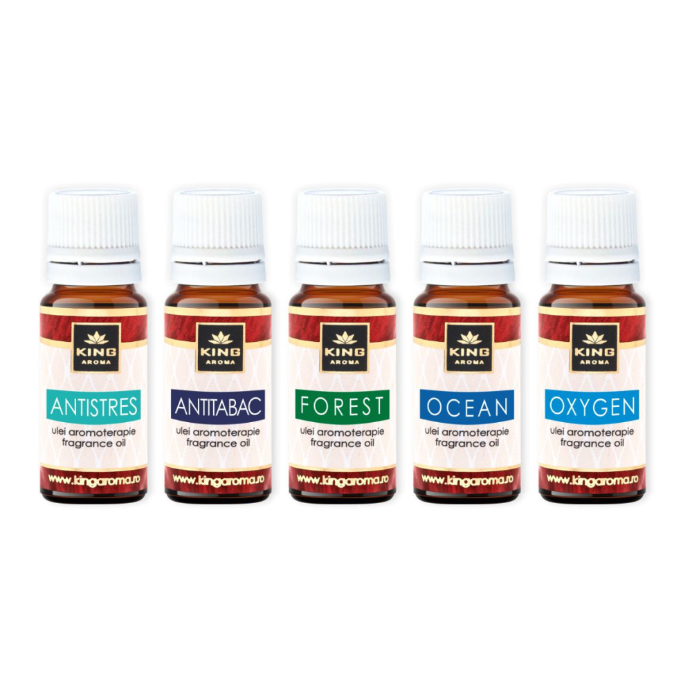 Pachet 5 uleiuri parfumate aromaterapie, RELAX, King Aroma, Antistres & Purificare [2]