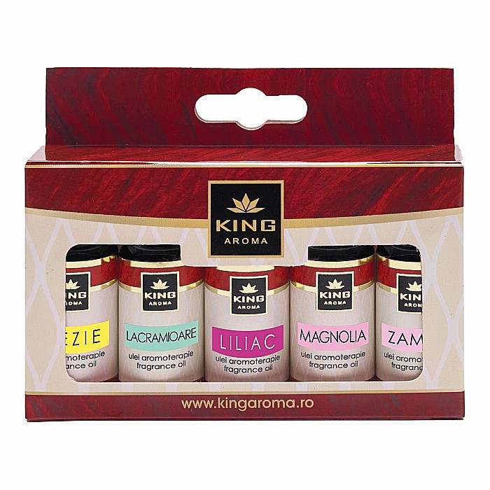 Pachet 5 uleiuri parfumate aromaterapie, SPRING, Kingaroma [1]
