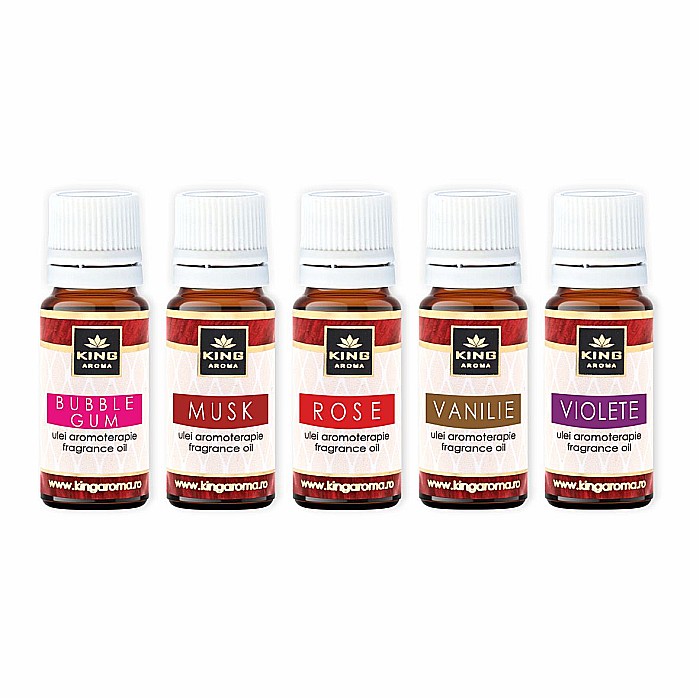 Pachet 5 uleiuri parfumate aromaterapie, SWEET, Kingaroma [2]
