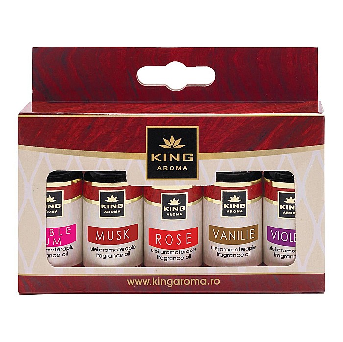Pachet 5 uleiuri parfumate aromaterapie, SWEET, Kingaroma [1]