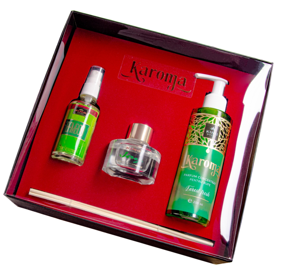 Pachet Cadou Karoma – Parfum Rufe Forest Fresh & Odorizante Casă [5]
