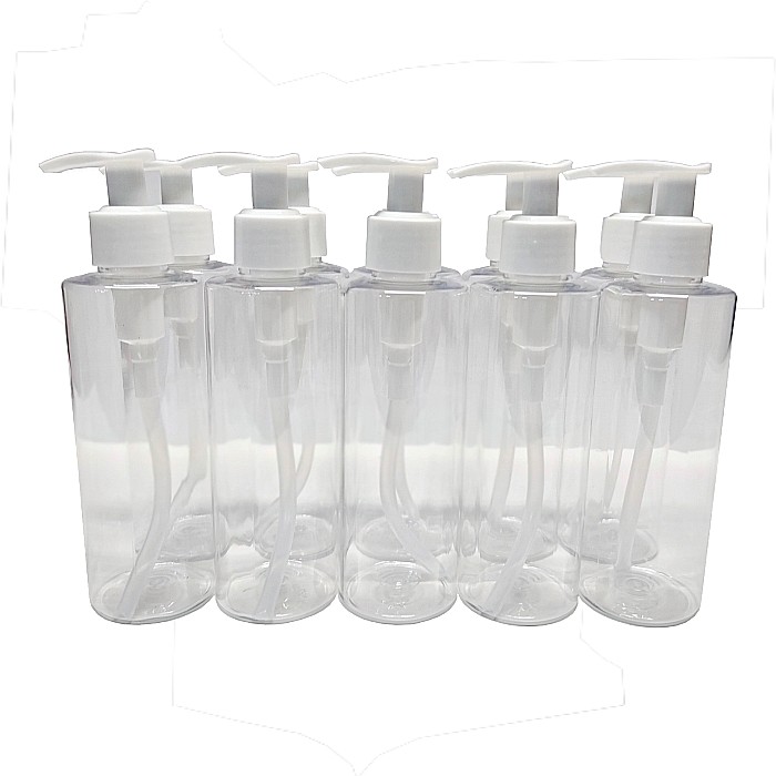 Set 10 buc Sticlute pet cu pompita, 200ml [1]