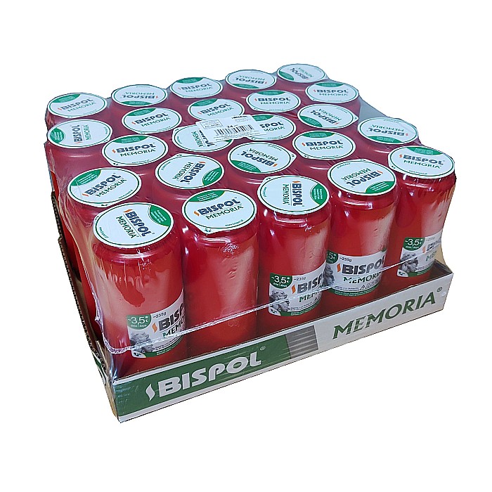 Set 24 bucati Rezerva Candela Memoria WO4 rosu, 84 ore, Bispol [2]