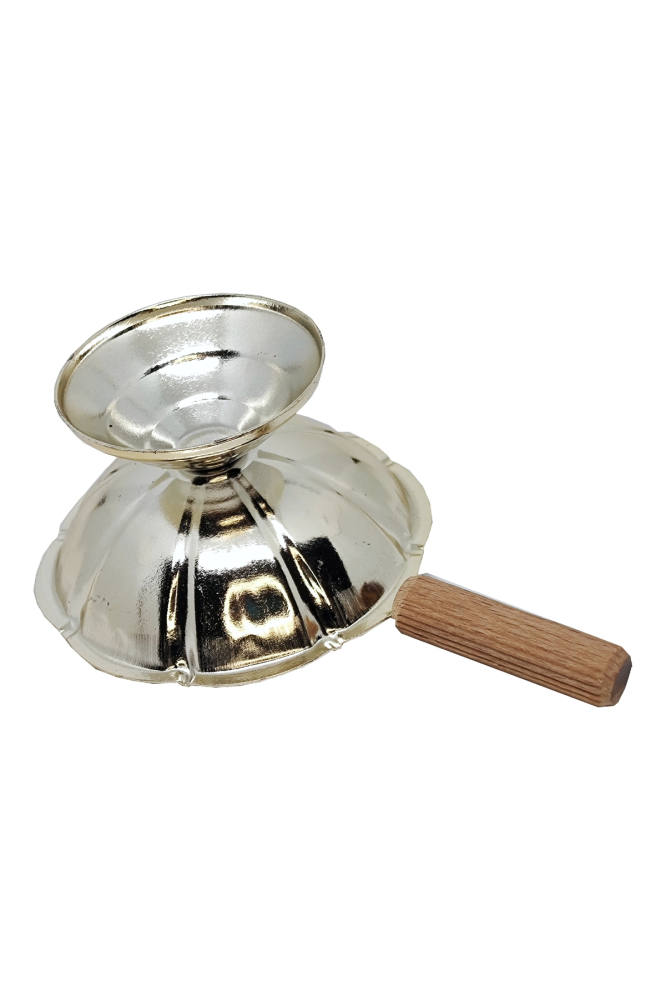 Set 3 bucati Catuie metal auriu cu maner de lemn si Ulei parfumat pt candela KING Aroma ATHOS, 50 ml [4]