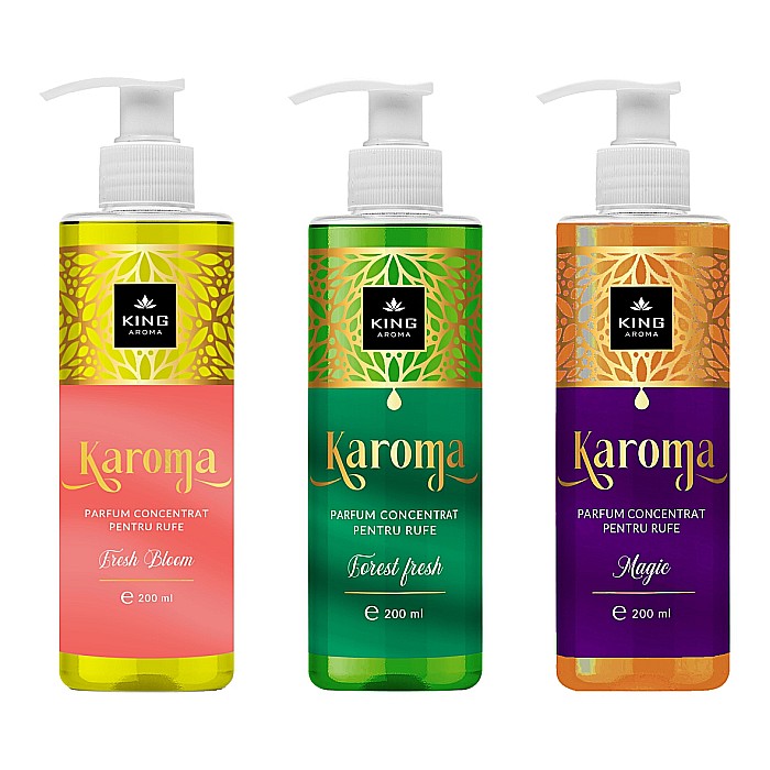 Set 3 Parfumuri concentrate pentru rufe, KAROMA - Fresh Bloom, Forest Fresh, Magic [2]