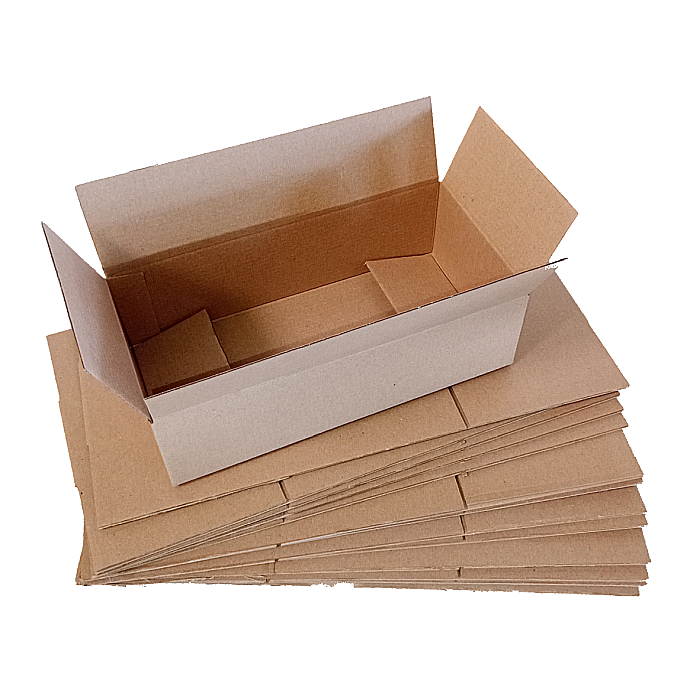Set 50 Cutii Carton Natur microondul, Kingaroma, 250 x 100 x 75 mm [2]