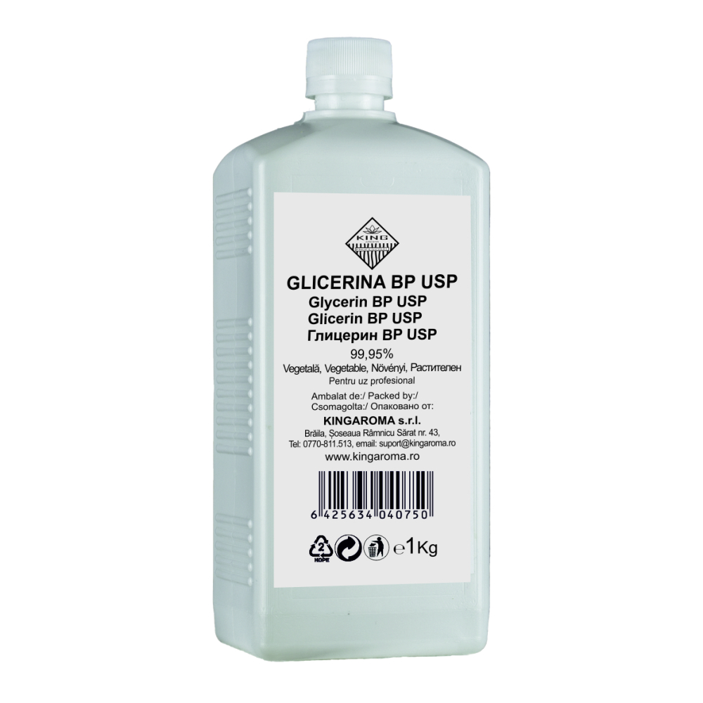 Set Propilenglicol (PG) Pharma Kingaroma 1Kg si Glicerina Vegetala (VG) 99, 95% BP USP Kingaroma 1 Kg pentru uz tehnic/alimentar/cosmetic [3]