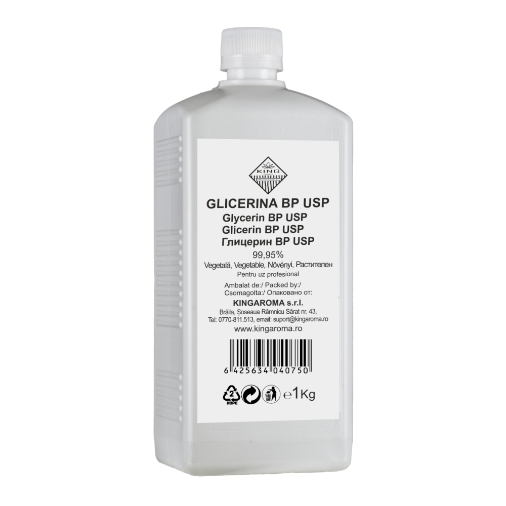 Set Propilenglicol (PG) Pharma Kingaroma 1Kg si Glicerina Vegetala (VG) 99, 95% BP USP Kingaroma 1 Kg pentru uz tehnic/alimentar/cosmetic [3]