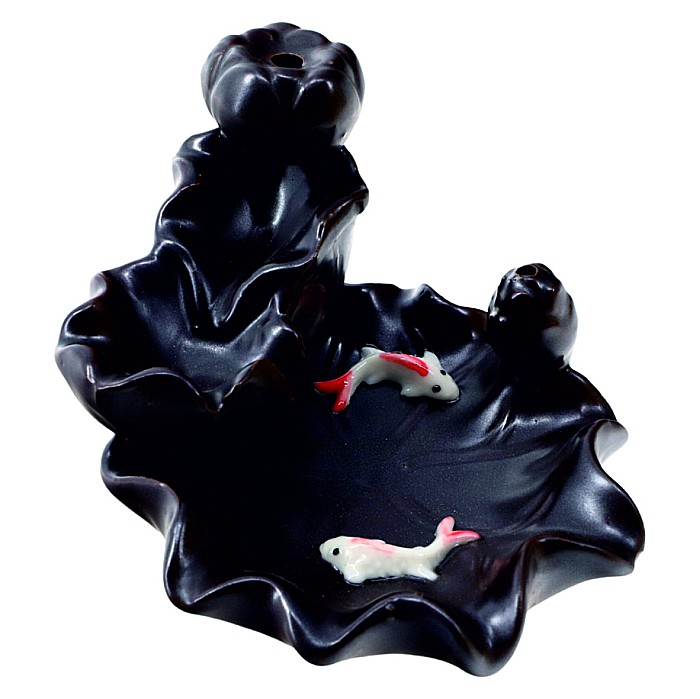 Suport conuri parfumate backflow, Gold Fish [2]