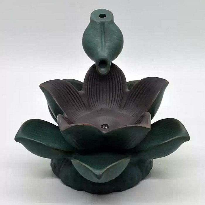 Suport conuri parfumate backflow, Lotus Light cu LED [5]