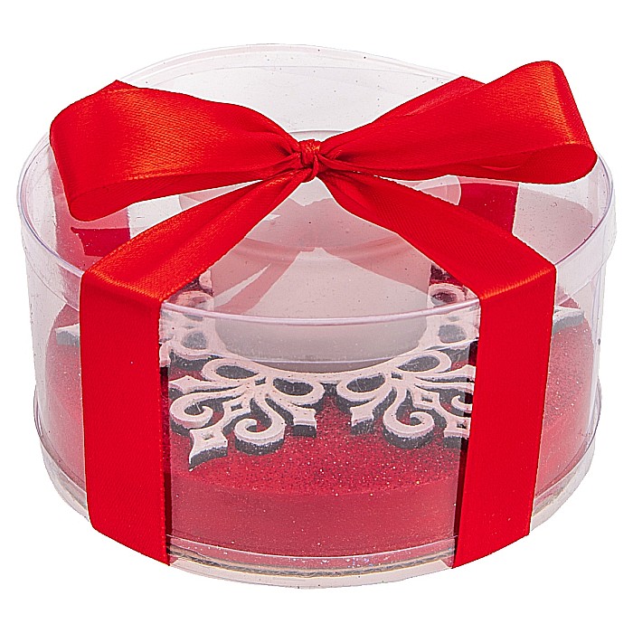 Suport lumânare Fulg, Roșu [2]