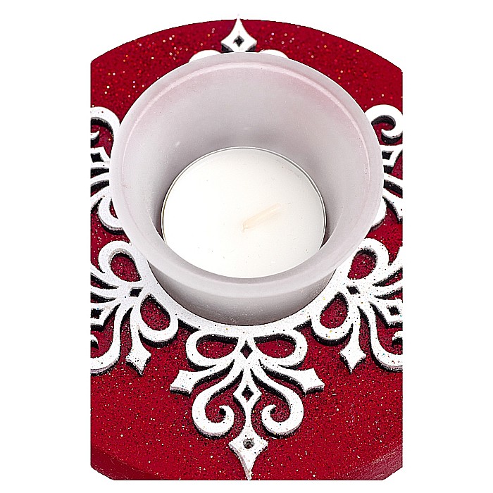 Suport lumânare Fulg, Roșu [3]