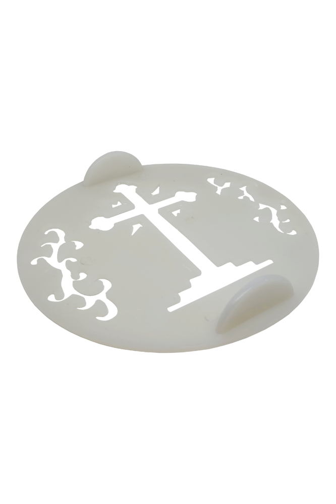 Tipar pentru coliva, Cruce, 17cm si Ulei parfumat pt candela KING Aroma ATHOS, 50 ml [4]