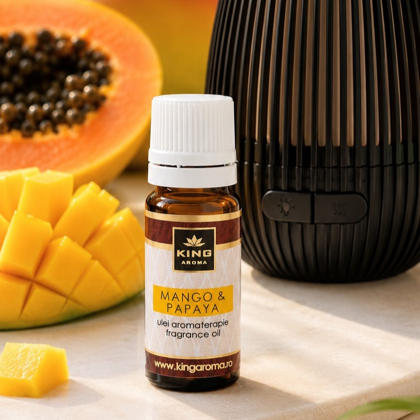 Ulei Parfumat Aromaterapie MANGO & PAPAYA, KING Aroma, 10 ml – Explozie Tropicală și Energie Pozitivă [2]
