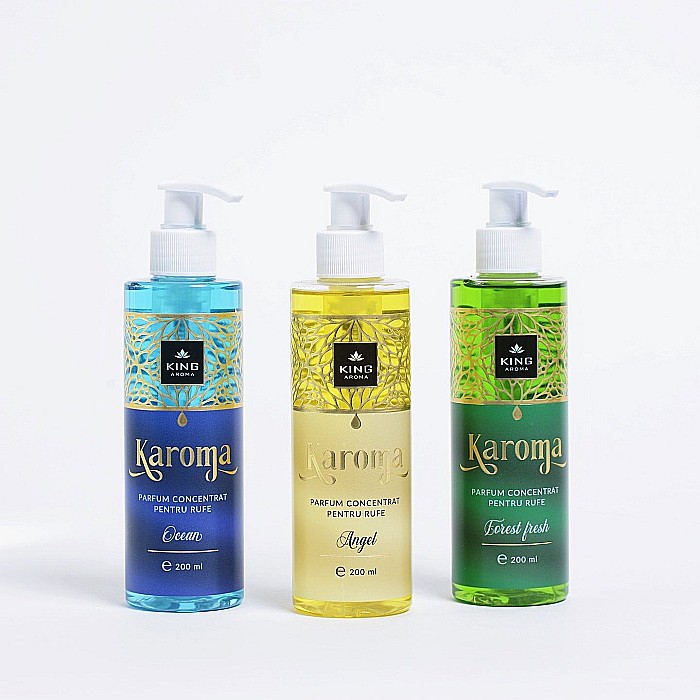 Pachet 3 Parfumuri concentrate pentru rufe KAROMA - Ocean, Angel, Forest fresh [2]