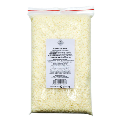 Producție și Creație Lumânări - ceara-soia-lumanari-recipiente-1kg-kingaroma