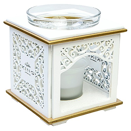 Difuzor aromaterapie Elegance cu lumanare + 3 uleiuri aromaterapie 10 ml [3]