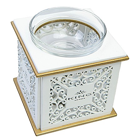 Difuzor aromaterapie Elegance cu lumanare + 3 uleiuri aromaterapie 10 ml [2]