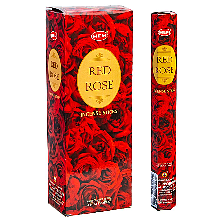 Pachet 120 betisoare parfumate HEM Red Rose si Ulei aromaterapie Rose Kingaroma, 10 ml [2]
