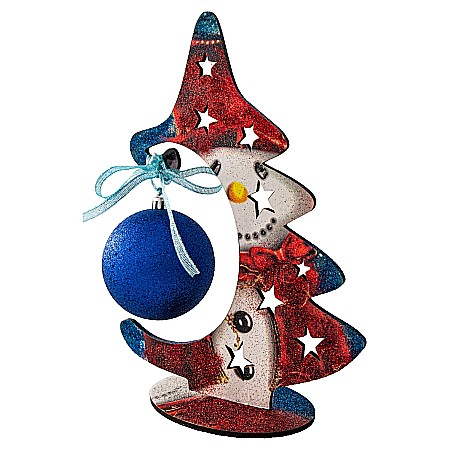 CRACIUN - Brad glob mare Om de zăpadă