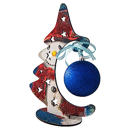 Brad glob mare Om de zăpadă [1]