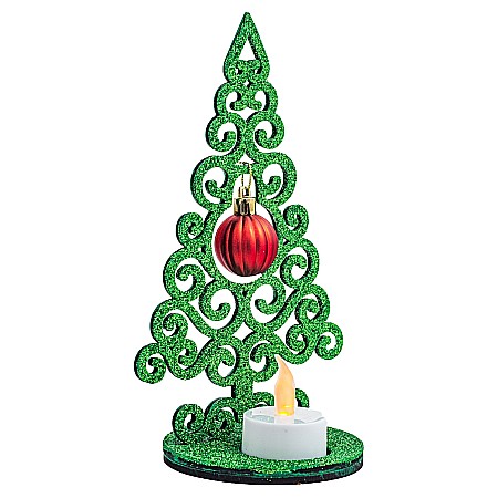 Braduț glob mic cu lumanare, Verde [1]