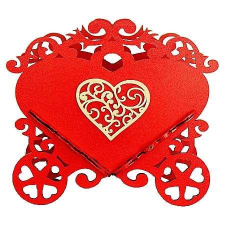 CADOURI & Evenimente - Suport aranjamente florale Caleașcă Valentines Roșie