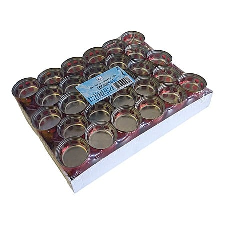 Set 28 bucati Candele cu capac, Tip 1-50 rosu, 15 ore, Kingaroma [3]