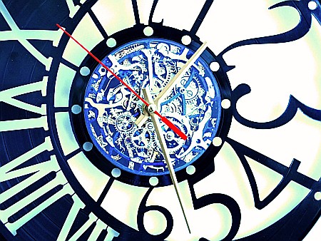 Ceas de perete disc vinil Cifre [1]