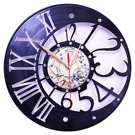 Decorațiuni & Cadouri - Ceas de perete disc vinil Cifre