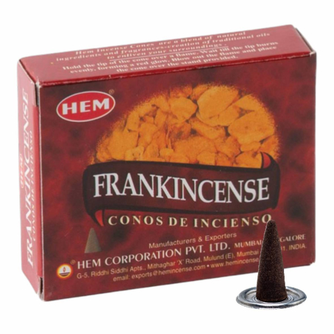 Conuri Parfumate HEM 10 buc - conuri-parfumate-hem-frankincense-10-buc