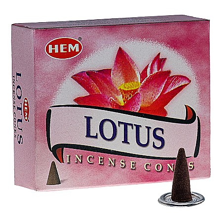 Conuri parfumate 10 buc - Conuri parfumate HEM, Lotus 10 buc