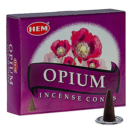 Conuri parfumate 10 buc - Conuri parfumate HEM, Opium 10 buc