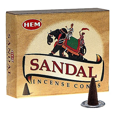 Conuri Parfumate HEM 10 buc - Conuri parfumate HEM, Santal 10 buc