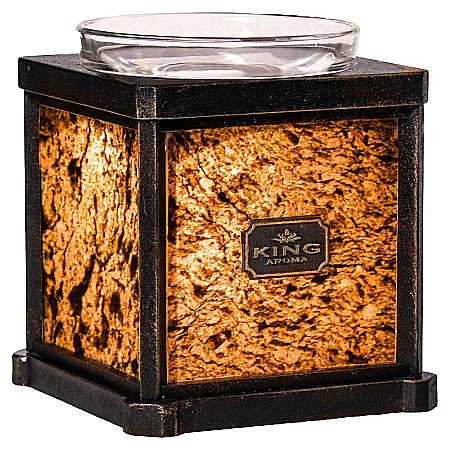 Accesorii și Difuzoare - Difuzor aromaterapie STONE Ardezie cu lumanare + 3 uleiuri aromaterapie 10 ml