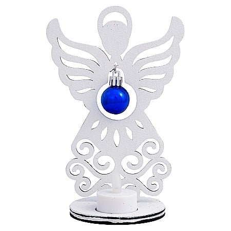 CRACIUN - Îngeraș glob mic cu lumanare