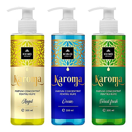 Pachet 3 Parfumuri concentrate pentru rufe KAROMA - Ocean, Angel, Forest fresh [6]