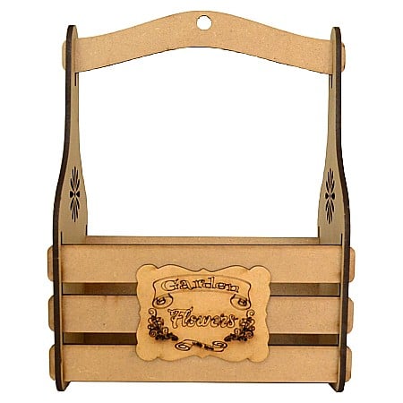 Suport aranjamente florale MDF Lădiță cu mâner [2]