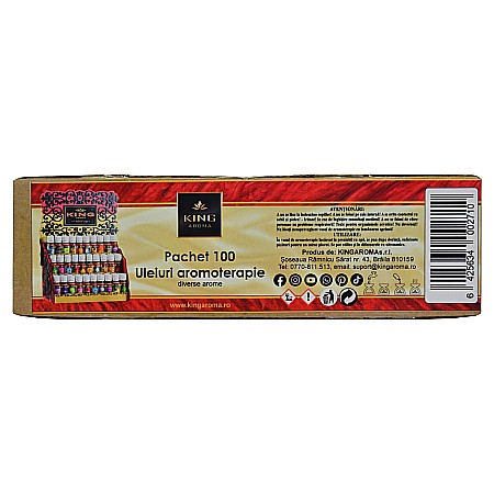 Pachet 100 uleiuri aromaterapie, diverse arome, Kingaroma, 100 x 10 ml [3]
