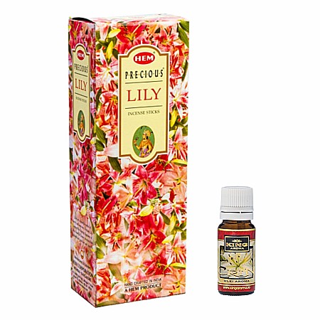 Betisoare Parfumate & Ulei Aromaterapie - Pachet 120 betisoare parfumate HEM Crin si Ulei aromaterapie Crin Kingaroma, 10 ml