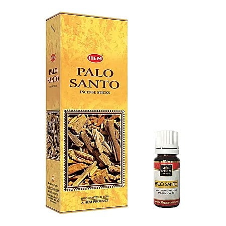 Betisoare Parfumate & Ulei Aromaterapie - Pachet 120 betisoare parfumate HEM Palo Santo si Ulei aromaterapie Palo Santo Kingaroma, 10 ml
