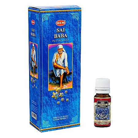 Betisoare Parfumate & Ulei Aromaterapie - Pachet 120 betisoare parfumate HEM Sai Baba si Ulei aromaterapie Oxygen Kingaroma, 10 ml