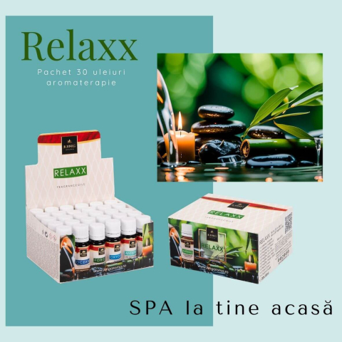 Pachet 30 Uleiuri Parfumate Aromaterapie RELAXX, KING Aroma – Mix Premium Zen (10 Arome x 3 Bucăți) [1]