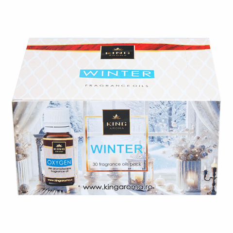 Pachete 30 Uleiuri Parfumate Aromaterapie - Pachet 30 Uleiuri Parfumate Aromaterapie WINTER, KING Aroma – Magia Sărbătorilor Fabricată în România (10 Arome x 3 Bucăți)