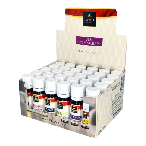 PROMOTII - Pachet 30 Uleiuri Parfumate Aromaterapie SUMMER, KING Aroma – Mix Vibrant de Vară, Fabricat în România (10 Arome x 3 Bucăți)