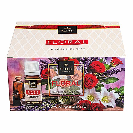 Pachet 30 buc ulei parfumat aromaterapie FLORAL, Kingaroma [4]