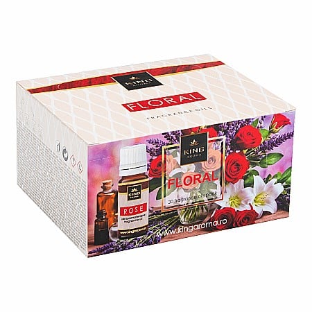Pachet 30 buc ulei parfumat aromaterapie FLORAL, Kingaroma [6]