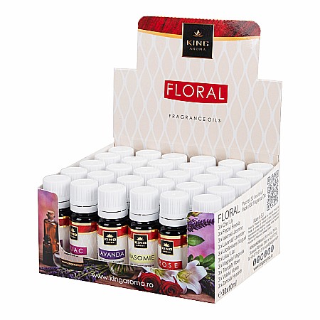 Pachete 30 Uleiuri aromaterapie - Pachet 30 buc ulei parfumat aromaterapie FLORAL, Kingaroma