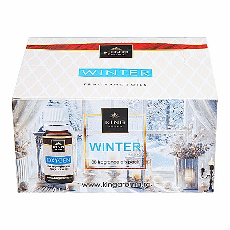 Pachet 30 buc ulei parfumat aromaterapie WINTER, Kingaroma [1]