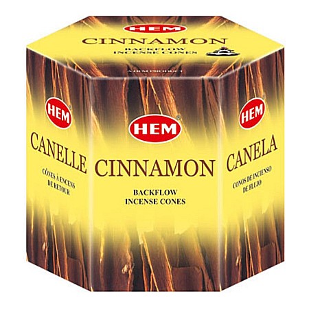 Pachet 40 Conuri parfumate Backflow HEM Scortisoara si Ulei aromaterapie Scortisoara Kingaroma, 10 ml [2]